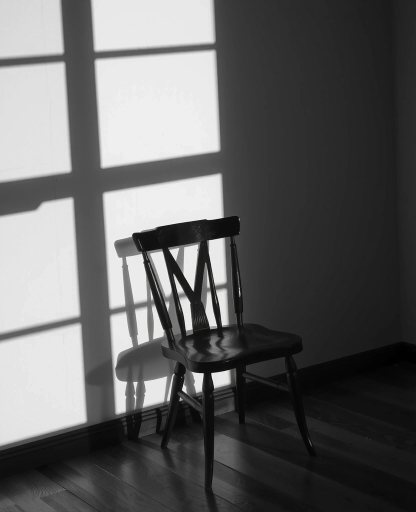 Prazna stolica u senci